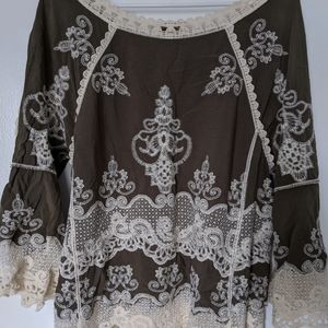 Democracy Flowy Lacey Top